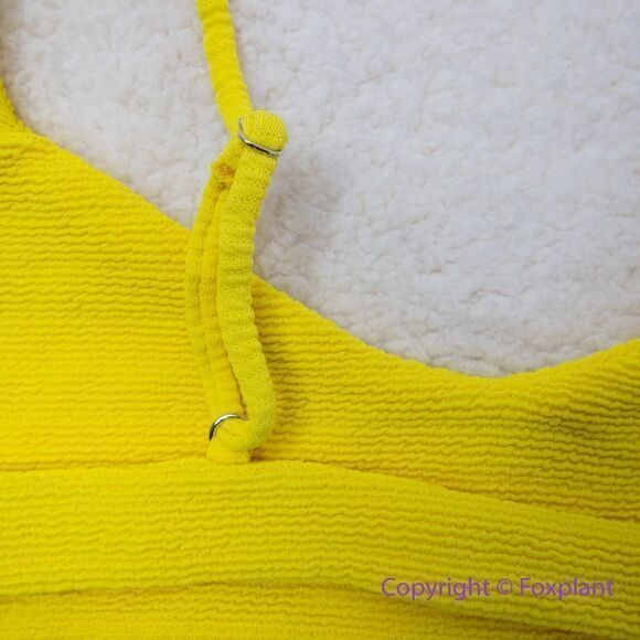 New! Set! Mello the Label low cut top and Brazilian bottom Limao yellow, size M - Picture 7 of 16